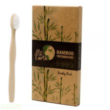 Bambusz fogkefe - Családi Csomagolás 4 db 